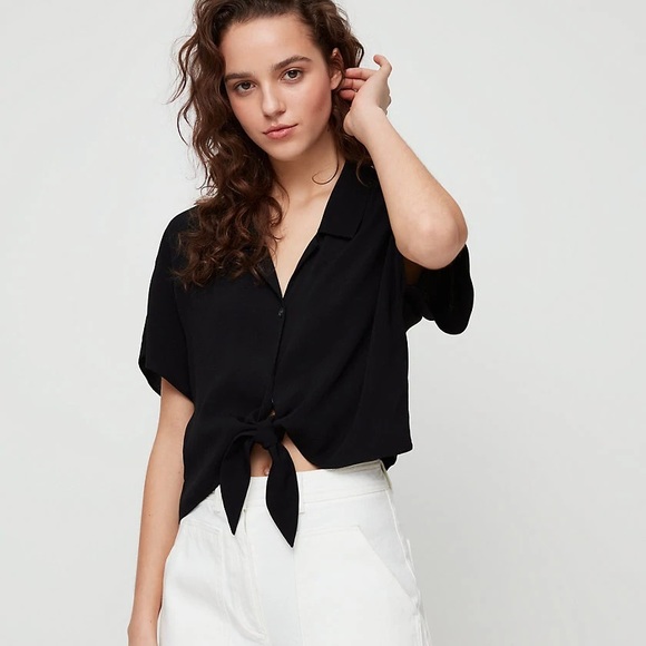Wilfred Free Tie Front Blouse - Picture 1 of 3